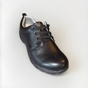 Nurse Mates Align Velocity Shoes Womens Size 9M Black Leather Slip-Resistant EUC